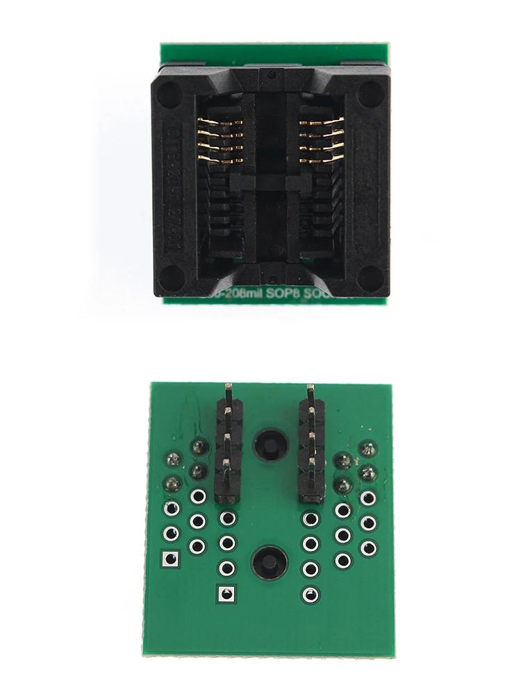 SOP8 Test Clip Adapter Socket Converter Module SOP8 To DIP8 150mil 200mil IC Test Stand