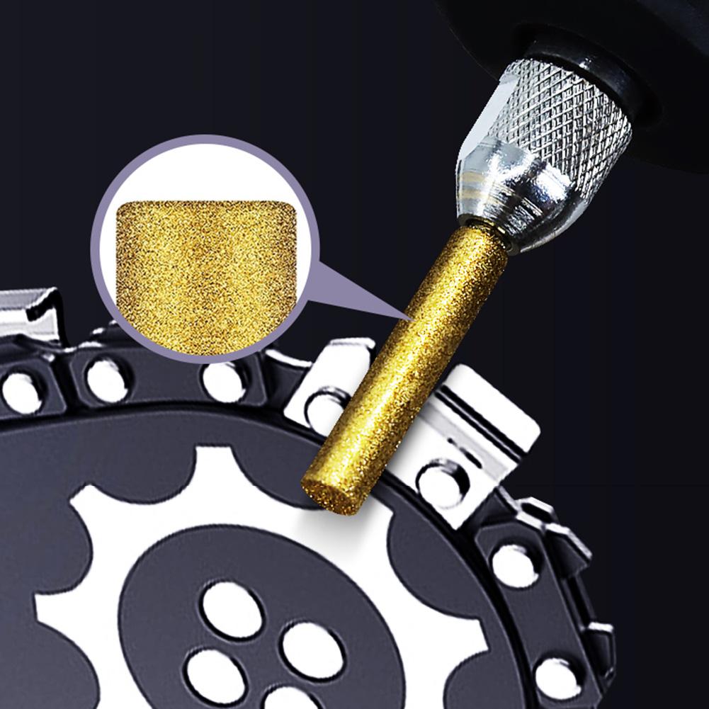 Diamond Chain Grinding Head High Hardness 6pcs Chain Sharpening Bits Multifunctional Anti-corrosion for Copper Wood Plastics