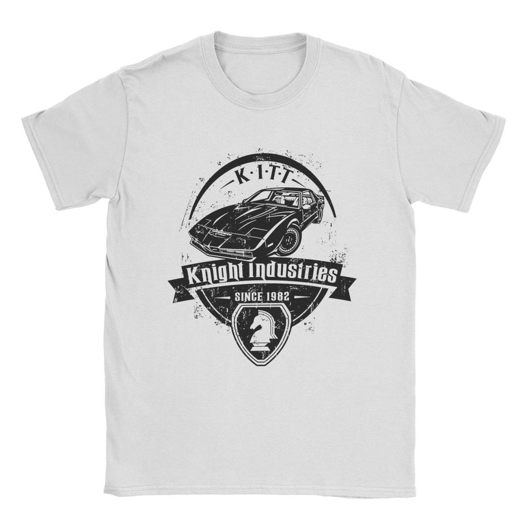 Knight Rider Industries KITT Since 1982 Men's T Shirt Leisure Tee Shirt Short Sleeve T-Shirts Pure Cotton Original Clothes