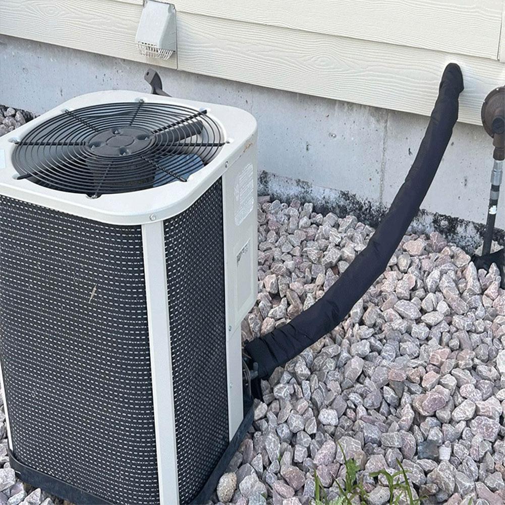 Tragbare Klimaanlagen-Schlauchisolierung 3-lagige Klimaanlagen-Isolierschlauchabdeckung Wickel AC-Kanal-Isolierwickel für Außen