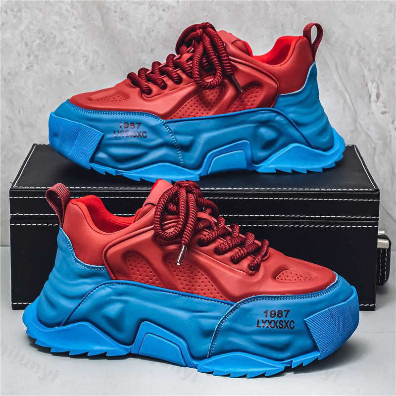 Fashion Autumn Men's Casual Sports Shoes 2025 Comfortable Non Slip Internal Height Outdoor Sneakers Fashion Platform Zapatos Para Hombre