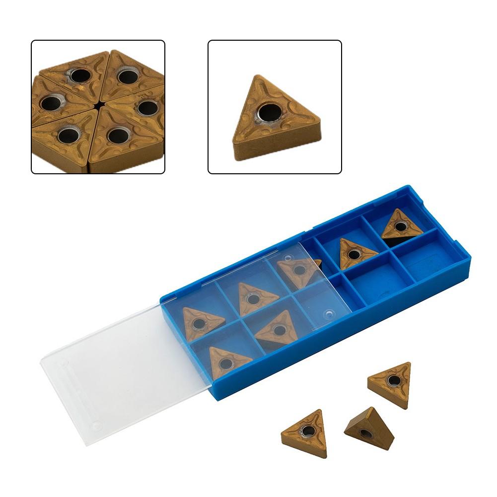 10 Stück Goldene TNMG160408 MA Hartmetall-Wendeschneidplatten Drehbank-Drehwerkzeug Schneiden CNC-Klinge