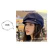 Women S Vintage British Style Large Size Denim Newsboy Duckbill Cap