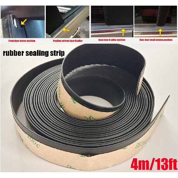 4M Rubber Seal Strip Car Front Rear Side Window Trim Edge Moulding Weatherstrip