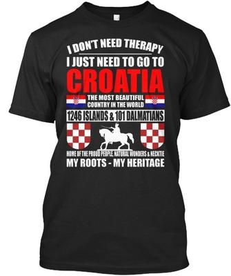 Chorwacja Standardowy T-shirt Unisex
