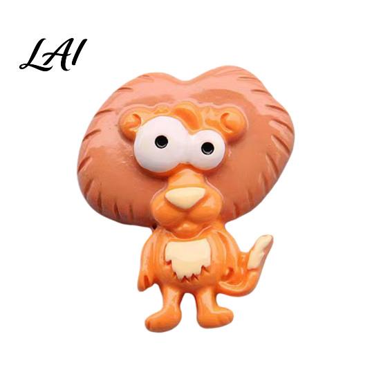 Lion Refrigerator Magnet Cartoon Animal Magnet Big Eyes Shape Fridge Shaped Magnets Memo Notes Photo Holder Gift for Lovers Monkey