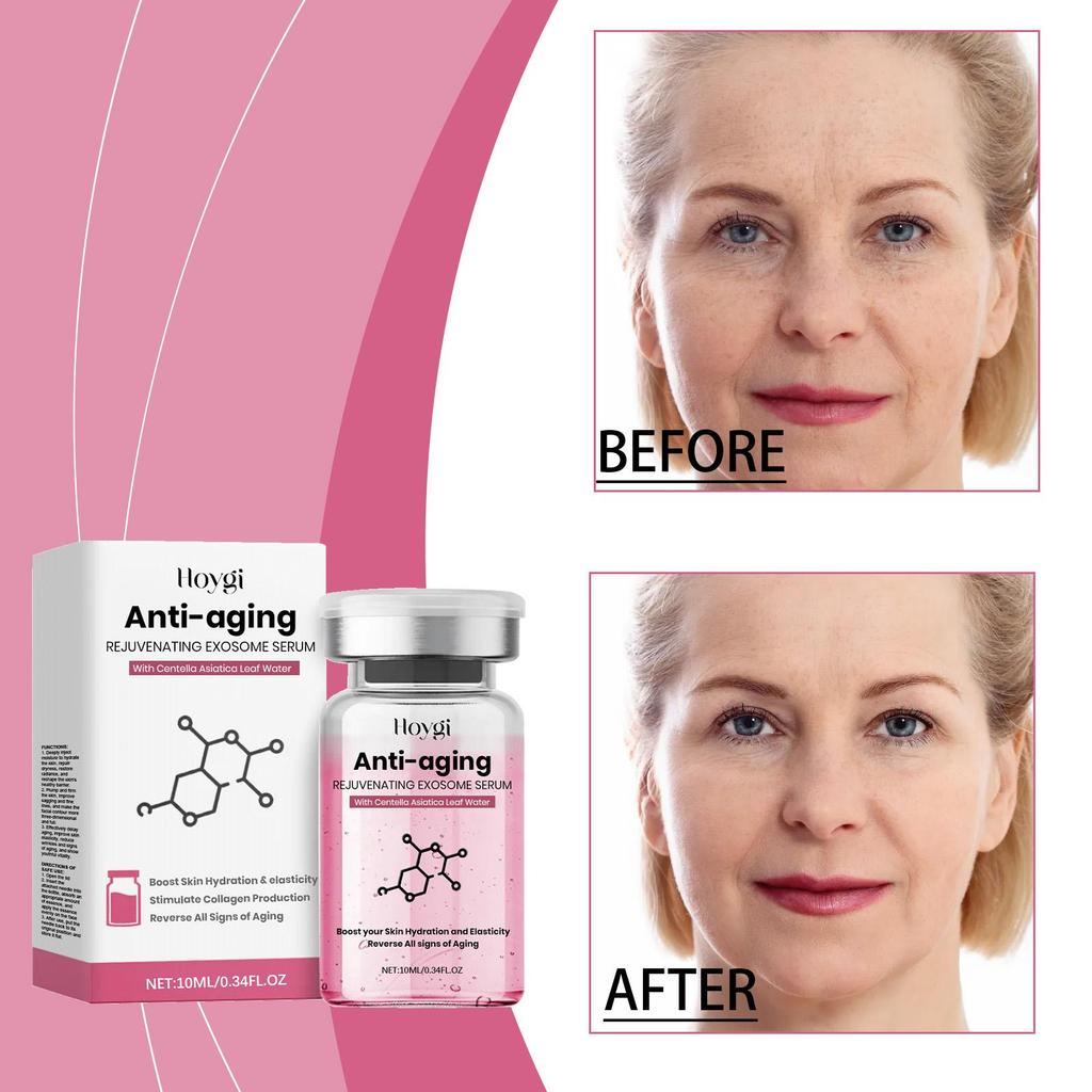 Rejuvenating Exosome Serum with Centella Asiatica - Anti-Aging Facial Treatment To Boost Collagen, Hydration & Skin Elasticity