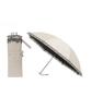 LANVIN COLLECTION Folding Sun Rain or Heat Embroidered Organza Beige [Moonbat] Umbrella, Parasol, Umbrella, Shine, Shielding, Lightweight, Logo,