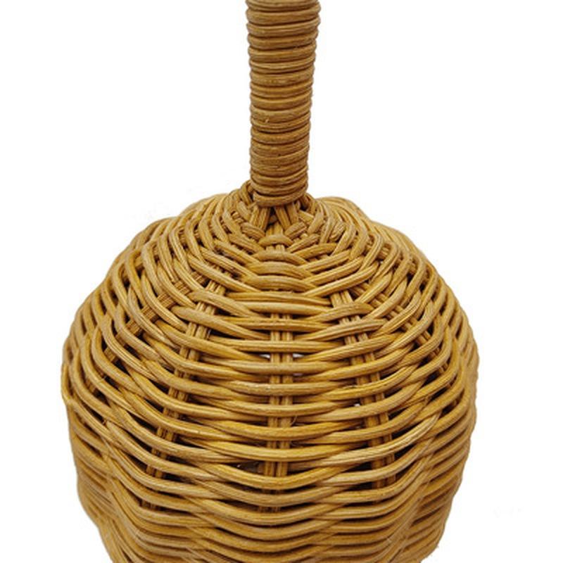 Children Cute Pinecone Crossbody Bag Children Creative Hair Woven Messenger Bag Handmade Rattan Straw Bag
