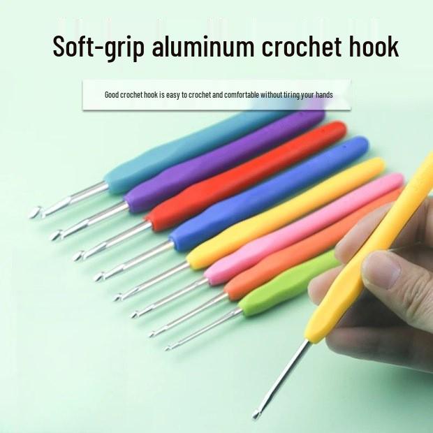 

Набор крючков для вязания для начинающих 0.7: Инструменты для вязания из нержавеющей стали с мягкой ручкой для вязания свитеров своими руками