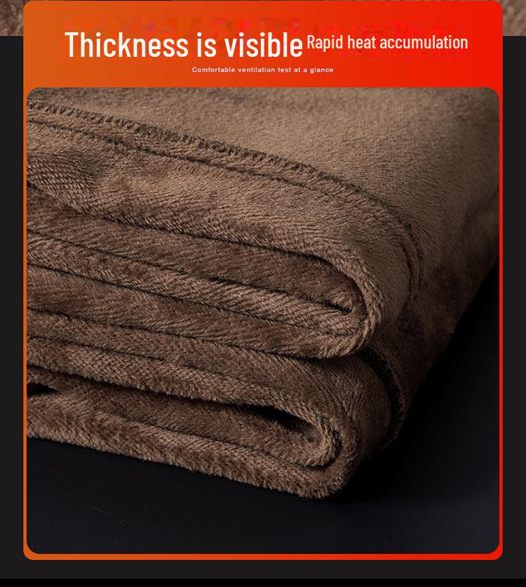 Men's Chenille Velvet Elastic Waist Casual Pants - Thick, Brushed Wool, Loose Fit for Autumn/Winter