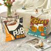 Beer Cigarette Coffee Pillow Case Square Pillow Bedroom Sofa Leisure Comfort Cushion Car Living Room Home Decoration