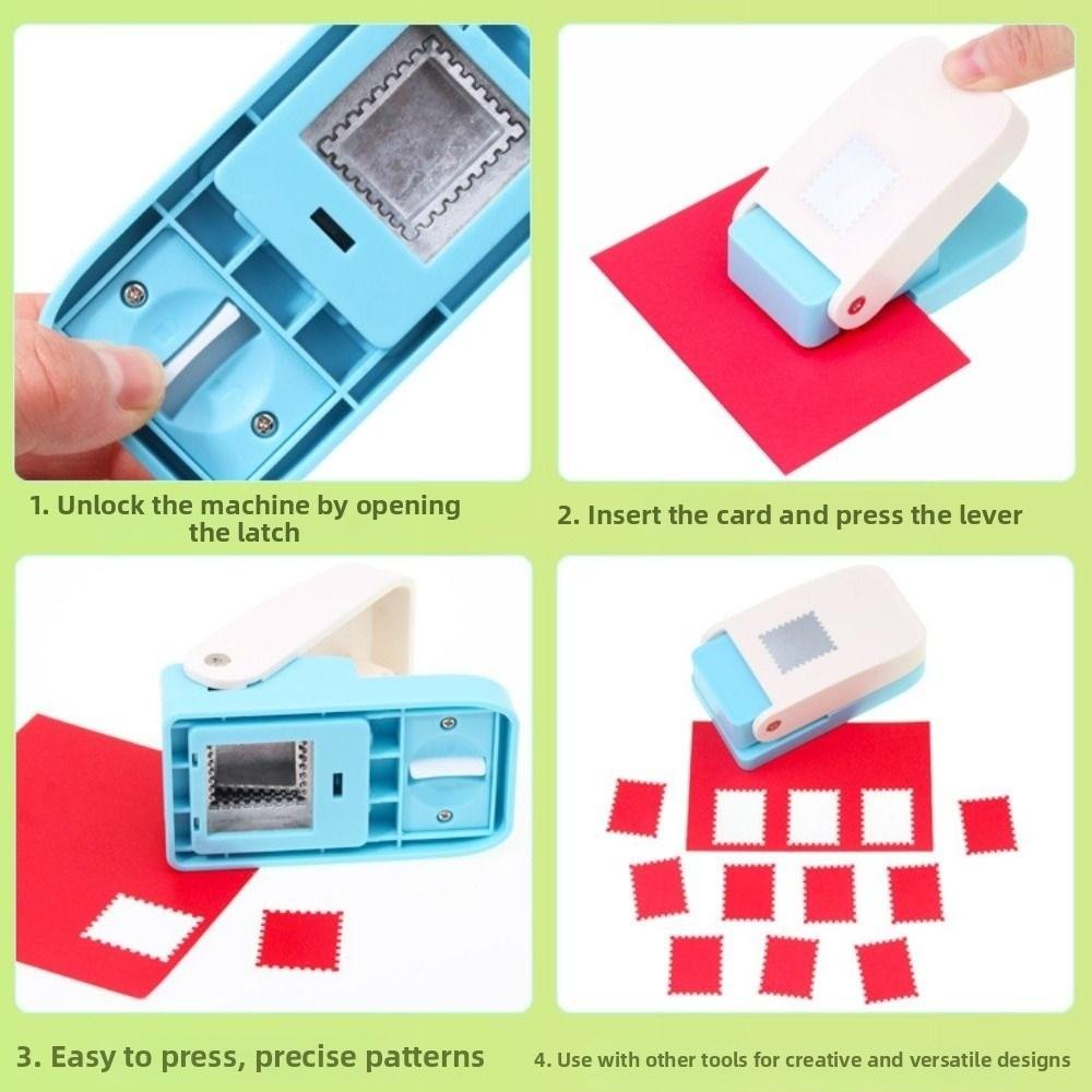 Labor Saving Stamp Border Punch Large Size DIY Christmas Tree Hole Punch Cutting Craft Handmade Toothed Puncher Embosser