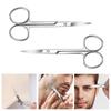 Stainless Steel Beauty Scissors: Round Tip Nose, Curved Tip Beard, Makeup & Hairdressing Tools