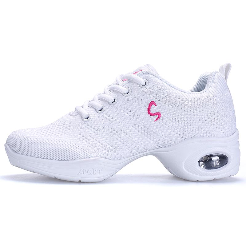Square Dance Women's Shoes, Modern Dance Shoes, Adult Soft-Soled Mesh Breathable Shoes, Sailor Jazz Sports Mom Dance Shoes