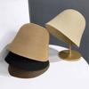 Foldable Straw Hat Breathable Bucket Hat Fashionable Bell-shaped Hat  for Travel