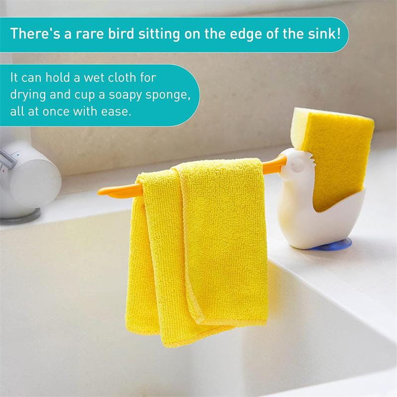 Questo Porta Panni è un Scolapiatti e Portaoggetti Adatto per Cucine e Bagni. Può Contenere Spugne e Strofinacci
