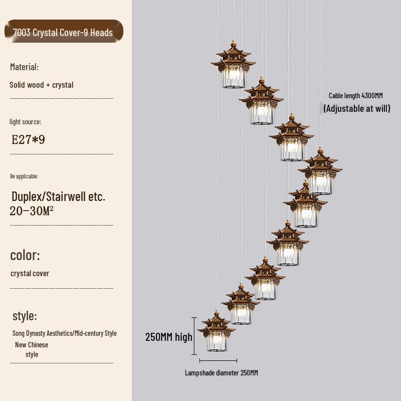 Zen Tea Room Pendant Light - Song Dynasty Style for Temples and B&Bs