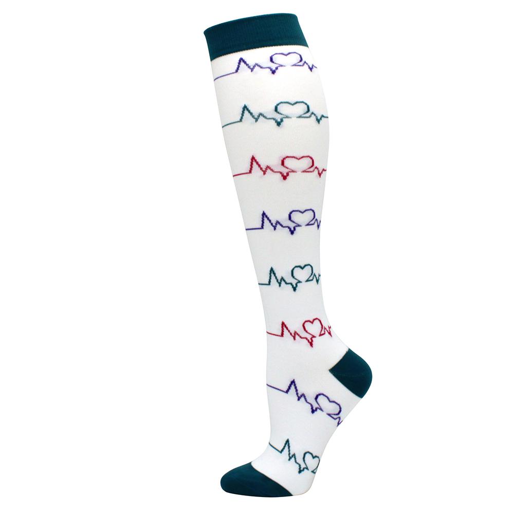 Neue Kompressionsstrümpfe Druck Pflegesocken für Ödeme, Diabetes, Krampfadern, Durchblutung Sportsocken