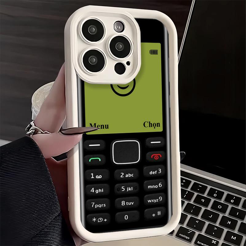 Phone Case for iPhone 17 Air 16E 15 16 Pro Max Funny Retro Callphone Cover 14 Plus 13 12 Mini Soft Shell Silicone Fundas