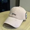 Small letter washed baseball cap female street youth couple casual tide tie college style baseball cap male