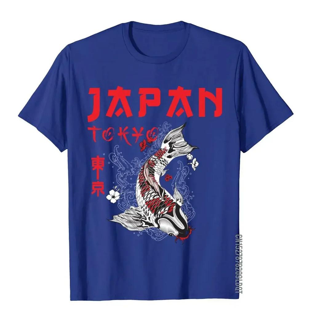 Japanese Fuji Dragon Yakuza Tokyo Koi Fish d Tops T Shirt For Men Cotton T Shirts Slim Fit