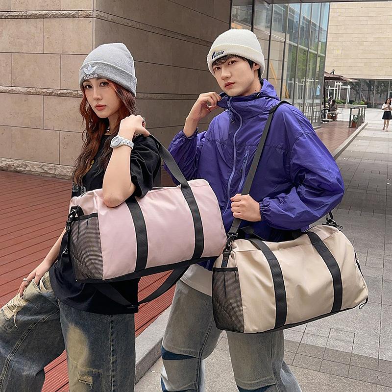 Travel bag Short business trip Large capacity luggage Lightweight shoulder messenger bag Sports fitness bag Breathable duffel bag