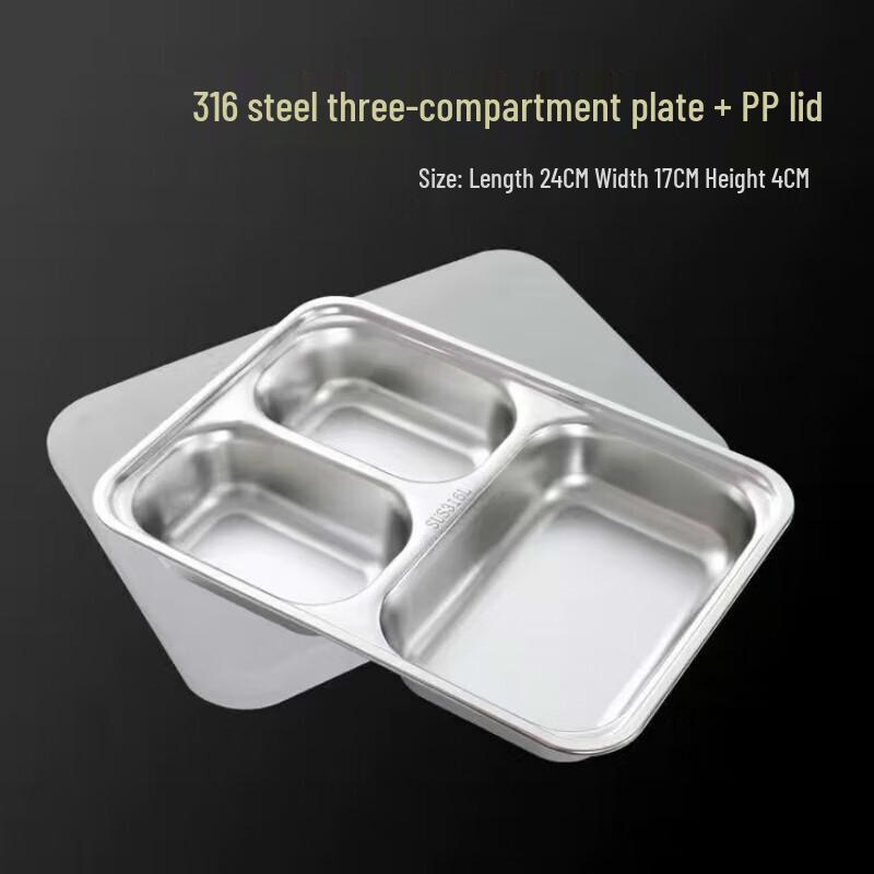 316 Stainless Steel Divided Lunch Box