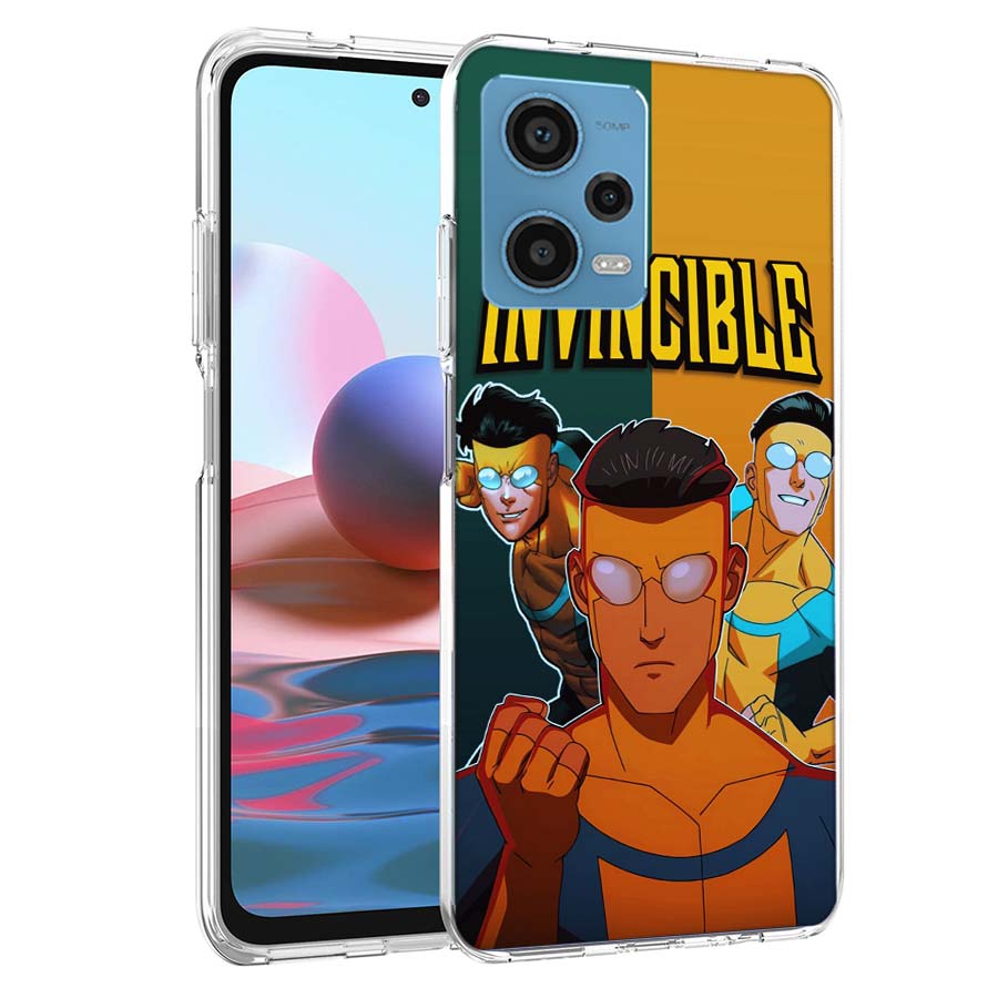Cartoon Invincible Phone Case For Redmi Note 13 12 14 15 Pro Plus 13R 11 11T 11E 11S 10 Pro 10S 9 9S Cover Cell Clear TPU Capa C