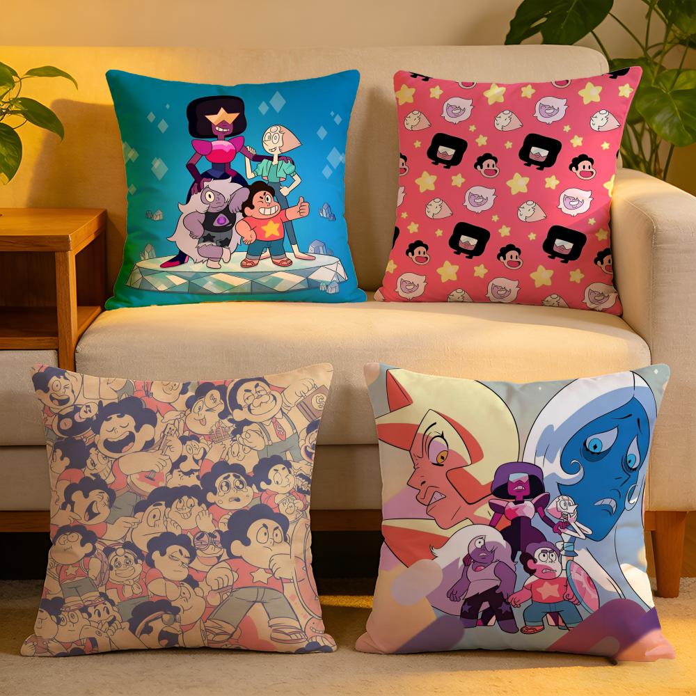 Cushion Cover Linen SkinFriendly Soft Decorative Case For Sofa Home Decor Kwaii Anime SSteven UUniverse Pillow Cover
