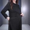 2025 Modern Chinese Style Plus Size Cheongsam with Stand Collar - Elegant, Loose, Slimming, Popular for Moms