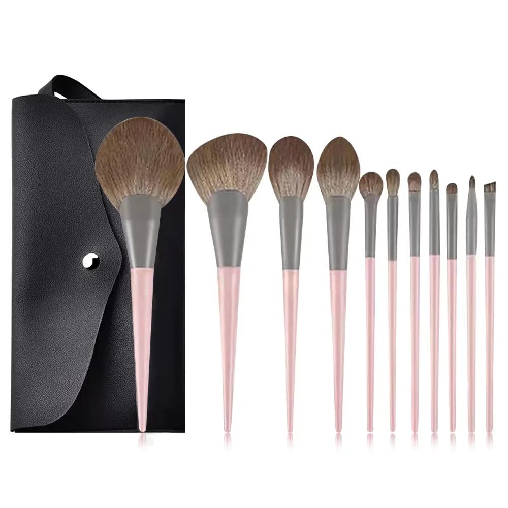 9PCS Makeup Brushes Set Eye Shadow Foundation Powder Contour Makeup Brush Cosmetic Beauty Tool Kit