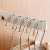 Collapsible No-Drill Over-Door Coat Hanger 5 Grooves Organizer Rack for Home Entryway Bathroom Scarves Keys Bags