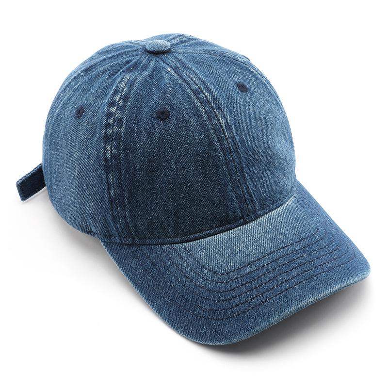Șapcă de baseball din denim spălat personalizată pentru toamnă și iarnă pentru femei, cu cozoroc deschis, pentru exterior, pentru bărbați, pentru călătorie, protecție termică, șapcă de soare