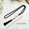 6Mm 99Pcs Glass Pearls Tassel Turkish Style Muslim Rosary Islamic Meditation Yoga Prayer Beads Necklace For Women Jewelry