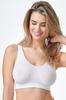 Soft Women's Bra Without Wires and with Smooth Cups In White Soft Women's Bra Without Wires and with Smooth Cups In White