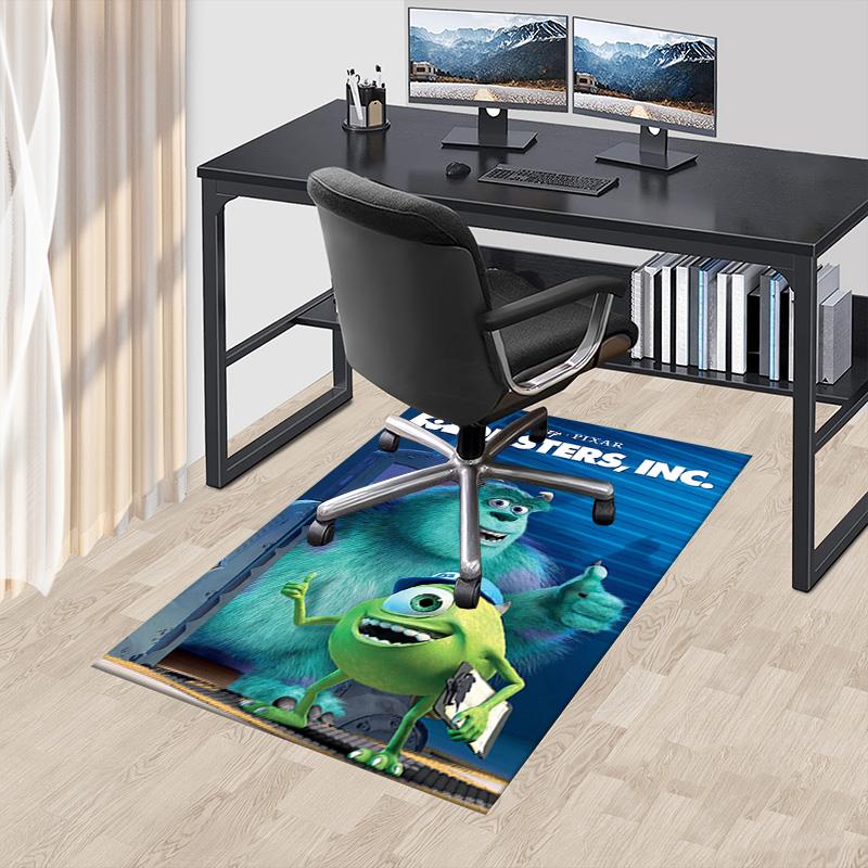Monsters Inc Teamwork Triumphs Carpet For Playroom Bedroom Living Room Sofa Home Decorkids Game Area Rug Nonslip Floor Mat