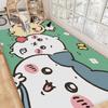 Cute H-Hachi-wares Floor Mat INS Style Soft Bedroom Floor House Laundry Room Mat Anti-skid Household Carpets