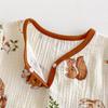 2025 Summer Pure Cotton Baby Sleep Robe: Class A Short Sleeve Gauze Pajamas