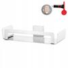 Tesa Deluxxe Self-Adhesive Metal Wall Shelf Basket for Shower Chrome