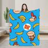 Fun Donkey Kongs Plush Blankets Girls Boys  Flannel Bedding Throws For Couch Chair Super Soft Design Quality Bedspread Gift