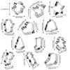 Stainless Steel Cookie Cutters Christmas 12X Stainless Winter Holiday Cookie Cutter Set Festival Cookie Baking Molds For Soft