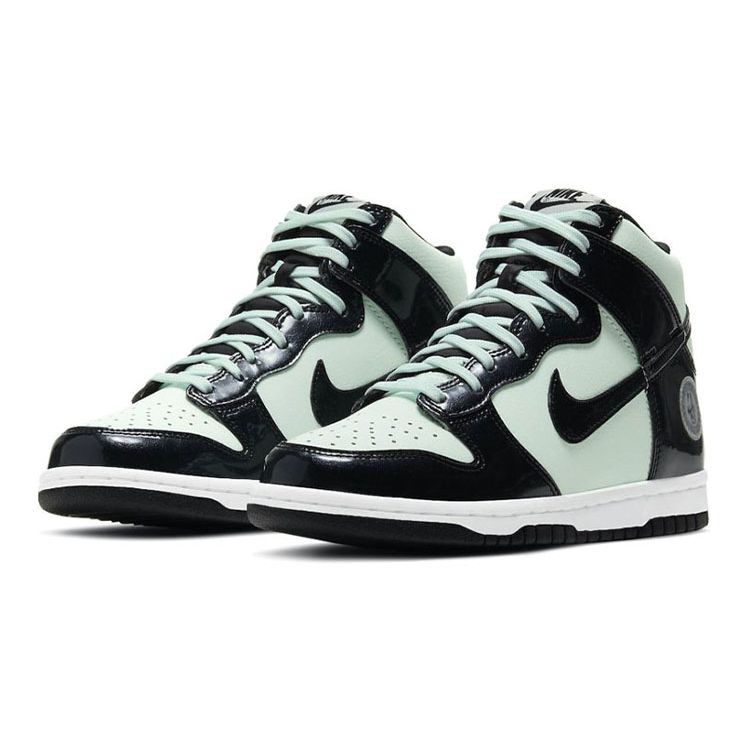 Nike Dunk High SE GS All Star 2021 Sneakers per Bambini Verde Verde Chiaro Nero DD1846-300