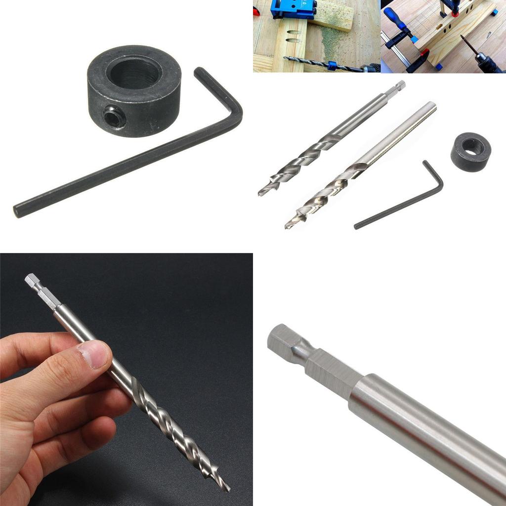 High-speed Steel 1pcs Twist Step Drill Bits Pocket Hole Jig Guide Hand Tools Set For Durable Performance