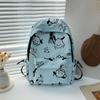 Schoolbag Backpack Women's Fashion Simple Mori School Junior High School Student School Bag Korean Edition Trend Graffiti Casual Backpack