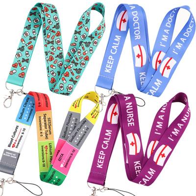 Medical Doctor Creative Lanyard Card Holder Student Hanging Neck Phone Lanyard Badge Subway Access Card Holder Accessories Gifts