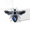 Stylish Rhinestone Bee Brooches for Women Unisex Crystal Glass Insect Pins Event Funny Luxury Gifts New Year Friends Decoration