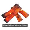 4 Pieces Fireplace Log Light Artificial Electric Decoration Accessories Resin