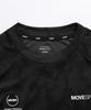Move Sports Descente Short Sleeve UV Training Size M Men's T-Shirt, Protection, Sweat-Wicking, Quick-Drying, Stretch, Shirt, DX-C2854AZ, Black,