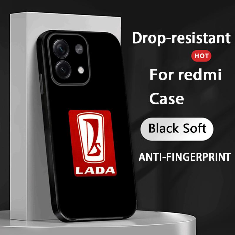 

Cool car L-la-Da fashion logo design Phone Case For Redmi Note 14 13 12 11 Pro Plus S 5G 14C A3 Soft Black Phone Cover Redmi Note 13 Pro 5G